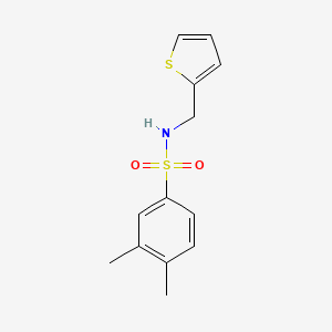 molecular formula C13H15NO2S2 B5128854 3,4-dimethyl-N-(2-thienylmethyl)benzenesulfonamide 