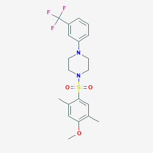 1-((4-Methoxy-2,5-dimethylphenyl)sulfonyl)-4-(3-(trifluoromethyl)phenyl)piperazine