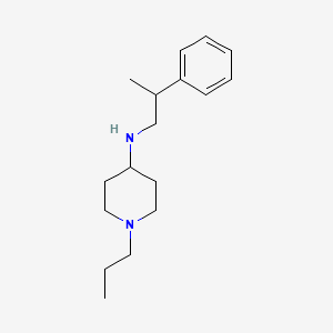 molecular formula C17H28N2 B5128872 N-(2-phenylpropyl)-1-propyl-4-piperidinamine 