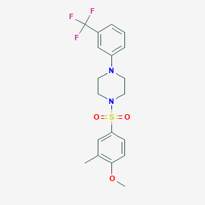 1-[(4-Methoxy-3-methylphenyl)sulfonyl]-4-[3-(trifluoromethyl)phenyl]piperazine
