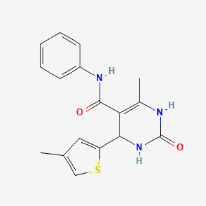 6-methyl-4-(4-methyl-2-thienyl)-2-oxo-N-phenyl-1,2,3,4-tetrahydro-5-pyrimidinecarboxamide
