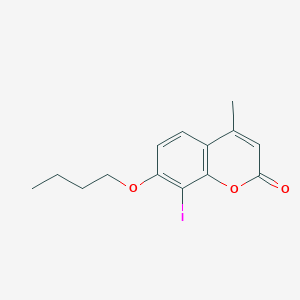 7-butoxy-8-iodo-4-methyl-2H-chromen-2-one