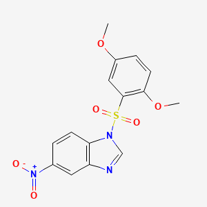 1-[(2,5-dimethoxyphenyl)sulfonyl]-5-nitro-1H-benzimidazole