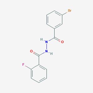 molecular formula C14H10BrFN2O2 B5128966 N'-(3-bromobenzoyl)-2-fluorobenzohydrazide 