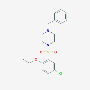 1-Benzyl-4-(5-chloro-2-ethoxy-4-methylbenzenesulfonyl)piperazine