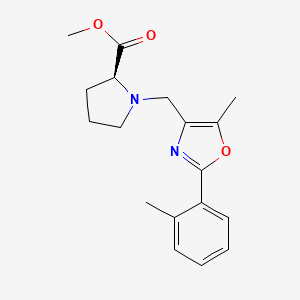 methyl 1-{[5-methyl-2-(2-methylphenyl)-1,3-oxazol-4-yl]methyl}-L-prolinate