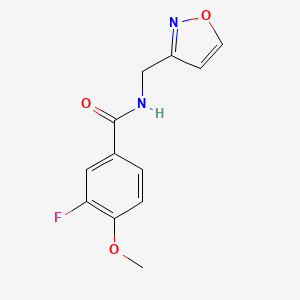 3-fluoro-N-(3-isoxazolylmethyl)-4-methoxybenzamide