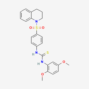 N-[4-(3,4-dihydro-1(2H)-quinolinylsulfonyl)phenyl]-N'-(2,5-dimethoxyphenyl)thiourea