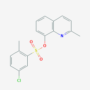 molecular formula C17H14ClNO3S B5129046 2-methyl-8-quinolinyl 5-chloro-2-methylbenzenesulfonate 