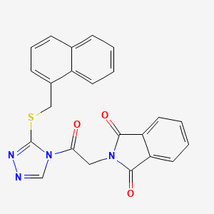2-(2-{3-[(1-naphthylmethyl)thio]-4H-1,2,4-triazol-4-yl}-2-oxoethyl)-1H-isoindole-1,3(2H)-dione