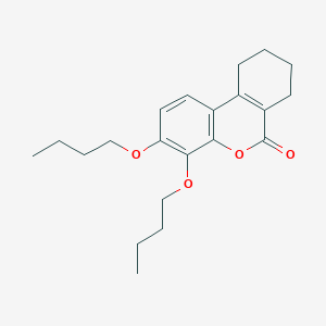 molecular formula C21H28O4 B5129080 3,4-dibutoxy-7,8,9,10-tetrahydro-6H-benzo[c]chromen-6-one 