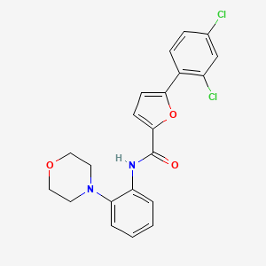 molecular formula C21H18Cl2N2O3 B5129086 5-(2,4-dichlorophenyl)-N-[2-(4-morpholinyl)phenyl]-2-furamide 