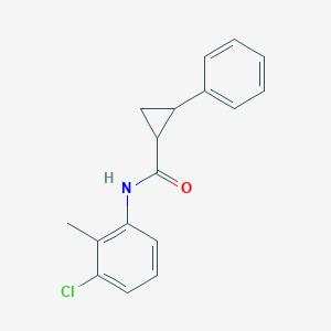 molecular formula C17H16ClNO B5129111 N-(3-chloro-2-methylphenyl)-2-phenylcyclopropanecarboxamide 