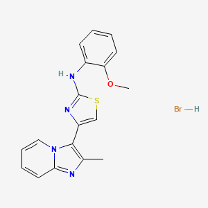 molecular formula C18H17BrN4OS B5129124 N-(2-methoxyphenyl)-4-(2-methylimidazo[1,2-a]pyridin-3-yl)-1,3-thiazol-2-amine hydrobromide 