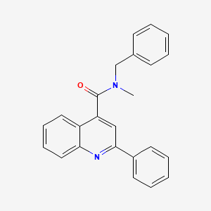 molecular formula C24H20N2O B5129131 N-benzyl-N-methyl-2-phenyl-4-quinolinecarboxamide 