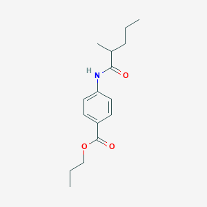 molecular formula C16H23NO3 B5129147 propyl 4-[(2-methylpentanoyl)amino]benzoate 