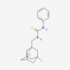 molecular formula C19H26N2S B5129172 N-[(3-methyl-1-adamantyl)methyl]-N'-phenylthiourea 