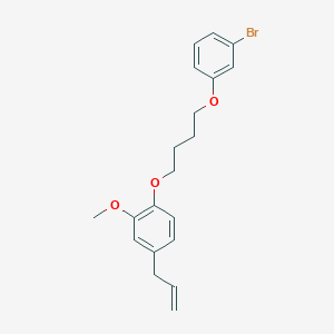 molecular formula C20H23BrO3 B5129201 4-allyl-1-[4-(3-bromophenoxy)butoxy]-2-methoxybenzene 