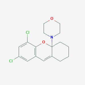 molecular formula C17H19Cl2NO2 B5129244 4-(5,7-dichloro-1,2,3,4-tetrahydro-4aH-xanthen-4a-yl)morpholine 