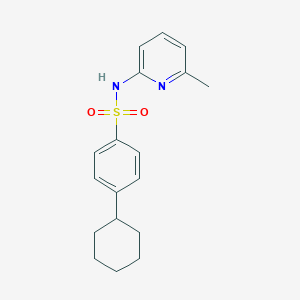 4-cyclohexyl-N-(6-methyl-2-pyridinyl)benzenesulfonamide