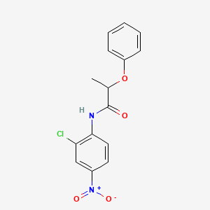 molecular formula C15H13ClN2O4 B5129271 N-(2-chloro-4-nitrophenyl)-2-phenoxypropanamide 
