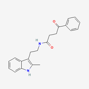 molecular formula C21H22N2O2 B5129287 N-[2-(2-methyl-1H-indol-3-yl)ethyl]-4-oxo-4-phenylbutanamide 