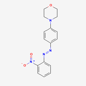 molecular formula C16H16N4O3 B5129296 4-{4-[(2-nitrophenyl)diazenyl]phenyl}morpholine 