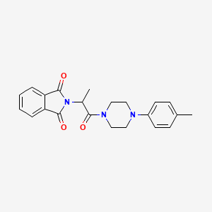 2-{1-methyl-2-[4-(4-methylphenyl)-1-piperazinyl]-2-oxoethyl}-1H-isoindole-1,3(2H)-dione