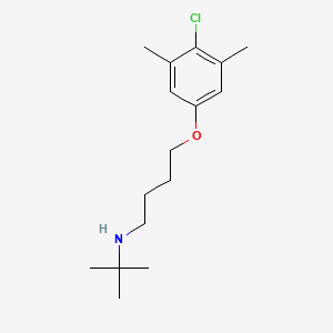 molecular formula C16H26ClNO B5129324 N-(tert-butyl)-4-(4-chloro-3,5-dimethylphenoxy)-1-butanamine 