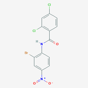 molecular formula C13H7BrCl2N2O3 B5129330 N-(2-bromo-4-nitrophenyl)-2,4-dichlorobenzamide 