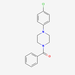 molecular formula C17H17ClN2O B5129340 1-benzoyl-4-(4-chlorophenyl)piperazine 