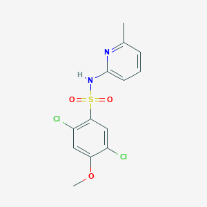 2,5-dichloro-4-methoxy-N-(6-methyl-2-pyridinyl)benzenesulfonamide