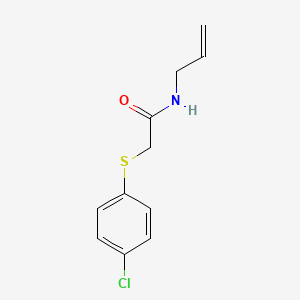 molecular formula C11H12ClNOS B5129387 N-allyl-2-[(4-chlorophenyl)thio]acetamide 