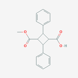 molecular formula C19H18O4 B5129403 3-(methoxycarbonyl)-2,4-diphenylcyclobutanecarboxylic acid 