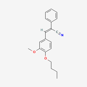 3-(4-butoxy-3-methoxyphenyl)-2-phenylacrylonitrile