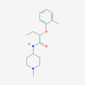 molecular formula C17H26N2O2 B5129415 2-(2-methylphenoxy)-N-(1-methyl-4-piperidinyl)butanamide 