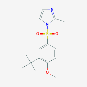 1-((3-(tert-butyl)-4-methoxyphenyl)sulfonyl)-2-methyl-1H-imidazole