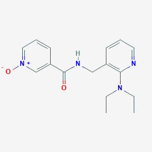 N-{[2-(diethylamino)-3-pyridinyl]methyl}nicotinamide 1-oxide