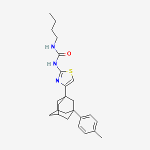 N-butyl-N'-{4-[3-(4-methylphenyl)-1-adamantyl]-1,3-thiazol-2-yl}urea