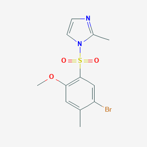 5-Bromo-2-methoxy-4-methyl-1-[(2-methylimidazolyl)sulfonyl]benzene
