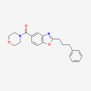molecular formula C21H22N2O3 B5129480 5-(4-morpholinylcarbonyl)-2-(3-phenylpropyl)-1,3-benzoxazole 