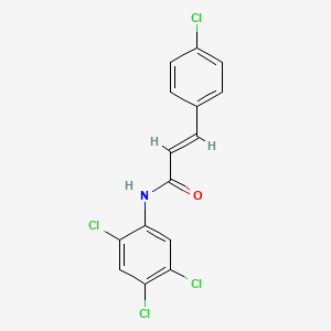 molecular formula C15H9Cl4NO B5129484 3-(4-chlorophenyl)-N-(2,4,5-trichlorophenyl)acrylamide 