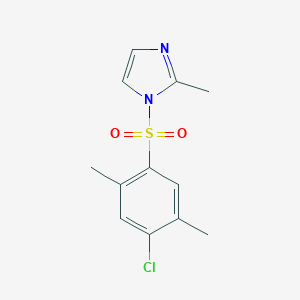 molecular formula C12H13ClN2O2S B512950 4-Chloro-2,5-dimethyl-1-[(2-methylimidazolyl)sulfonyl]benzene CAS No. 898639-59-3
