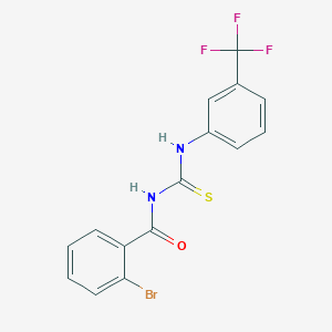 molecular formula C15H10BrF3N2OS B5129528 2-bromo-N-({[3-(trifluoromethyl)phenyl]amino}carbonothioyl)benzamide 