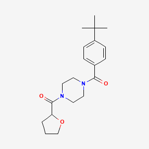 molecular formula C20H28N2O3 B5129545 1-(4-tert-butylbenzoyl)-4-(tetrahydro-2-furanylcarbonyl)piperazine 