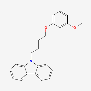 molecular formula C23H23NO2 B5129551 9-[4-(3-methoxyphenoxy)butyl]-9H-carbazole 