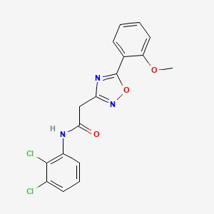 molecular formula C17H13Cl2N3O3 B5129576 N-(2,3-dichlorophenyl)-2-[5-(2-methoxyphenyl)-1,2,4-oxadiazol-3-yl]acetamide 