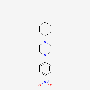 1-(4-tert-butylcyclohexyl)-4-(4-nitrophenyl)piperazine