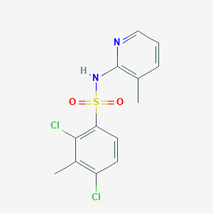 2,4-dichloro-3-methyl-N-(3-methyl-2-pyridinyl)benzenesulfonamide