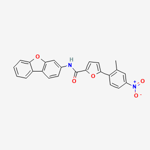 N-dibenzo[b,d]furan-3-yl-5-(2-methyl-4-nitrophenyl)-2-furamide